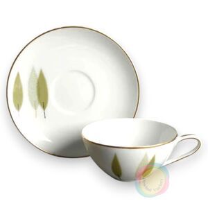 Vintage Noritake Sugi MCM Cup & Saucer Set of 6 Pattern 6030